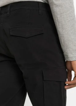 Pantalón elásticos, slim fit, con bolsillos cargo, straight