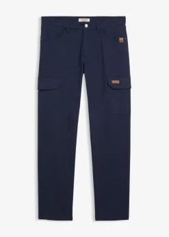 Pantalón elásticos, slim fit, con bolsillos cargo, straight
