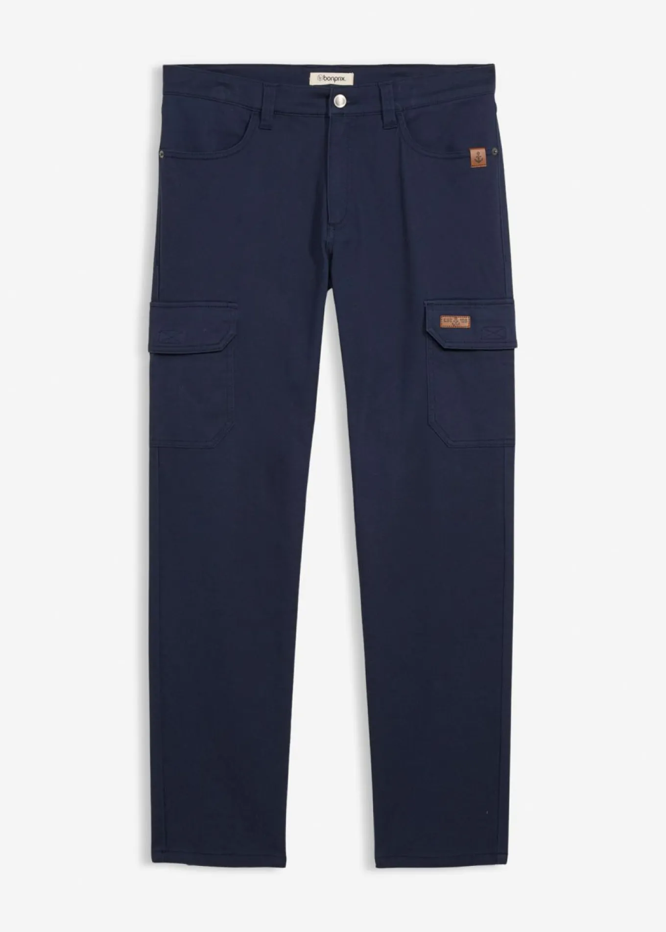 Pantalón elásticos, slim fit, con bolsillos cargo, straight