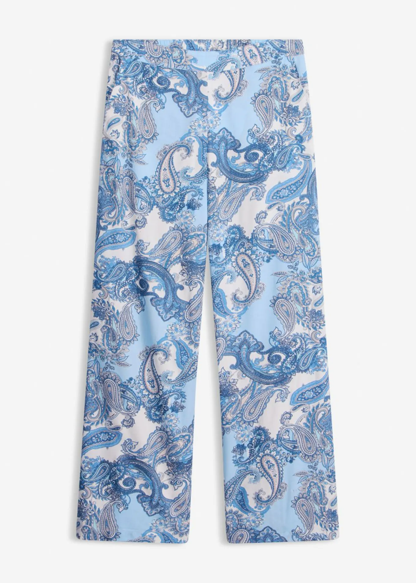 Pantalón estampado de viscosa fluida