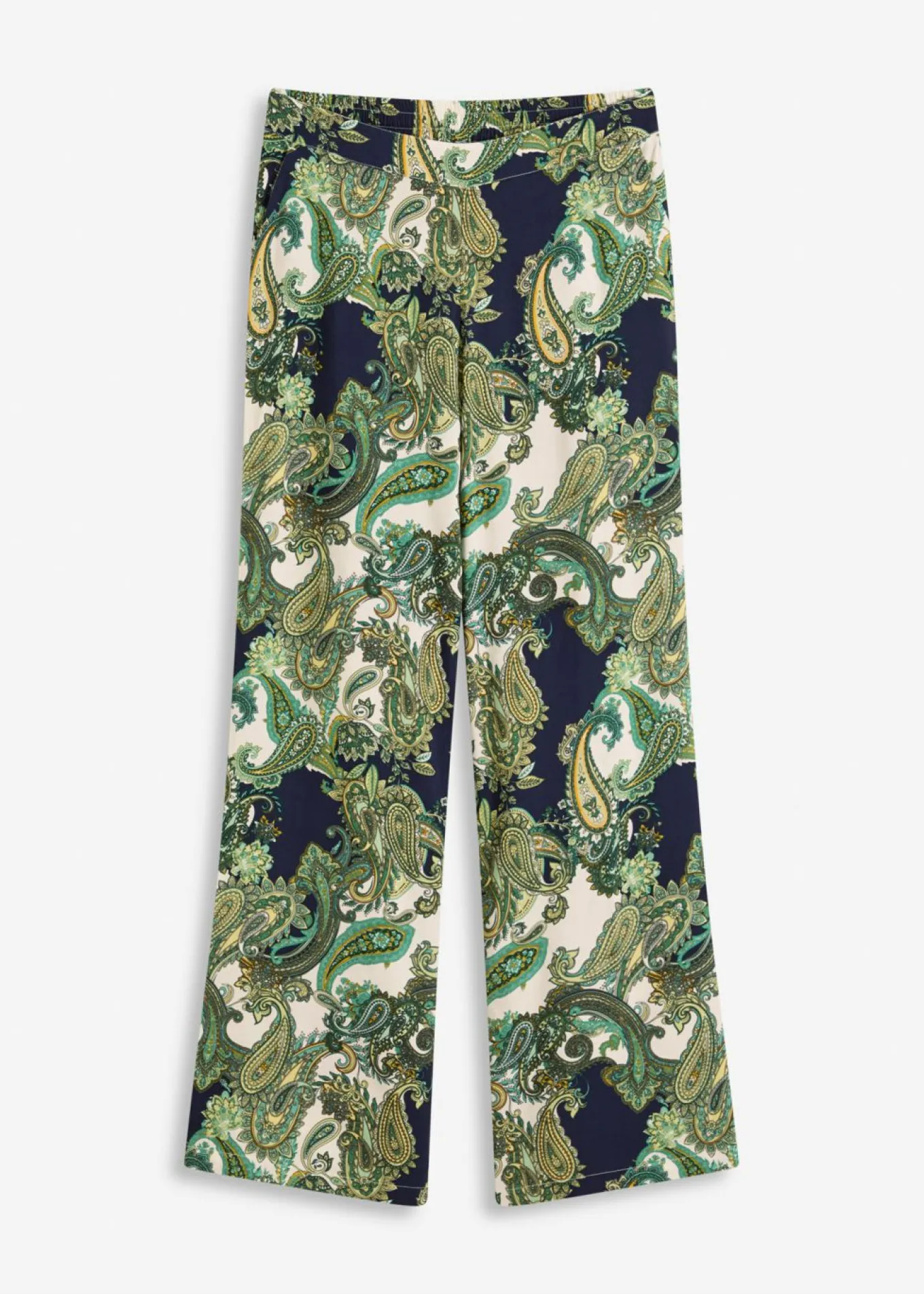 Pantalón estampado de viscosa fluida
