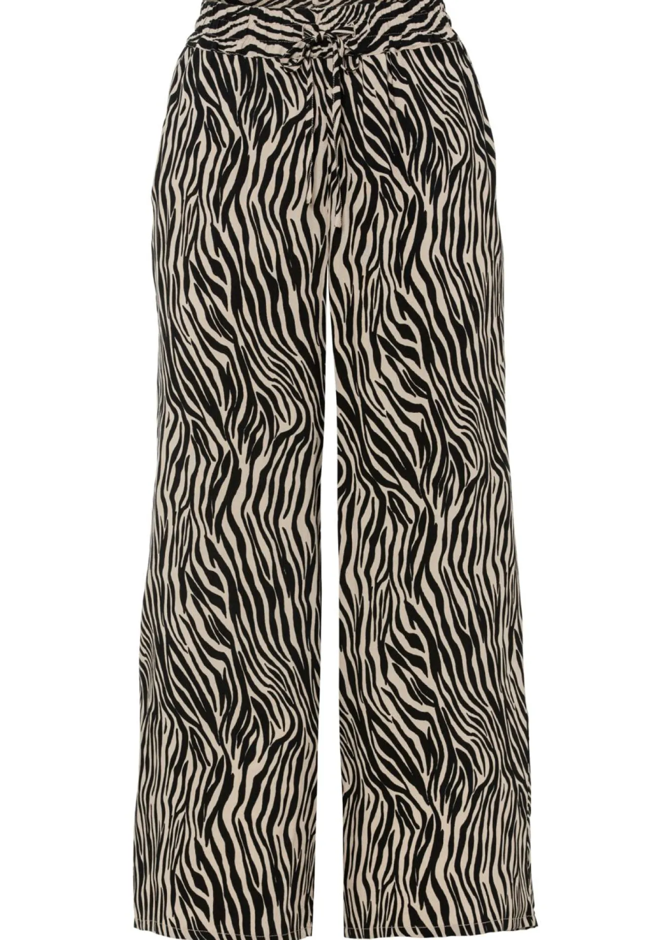 Pantalón estampado de viscosa fluida