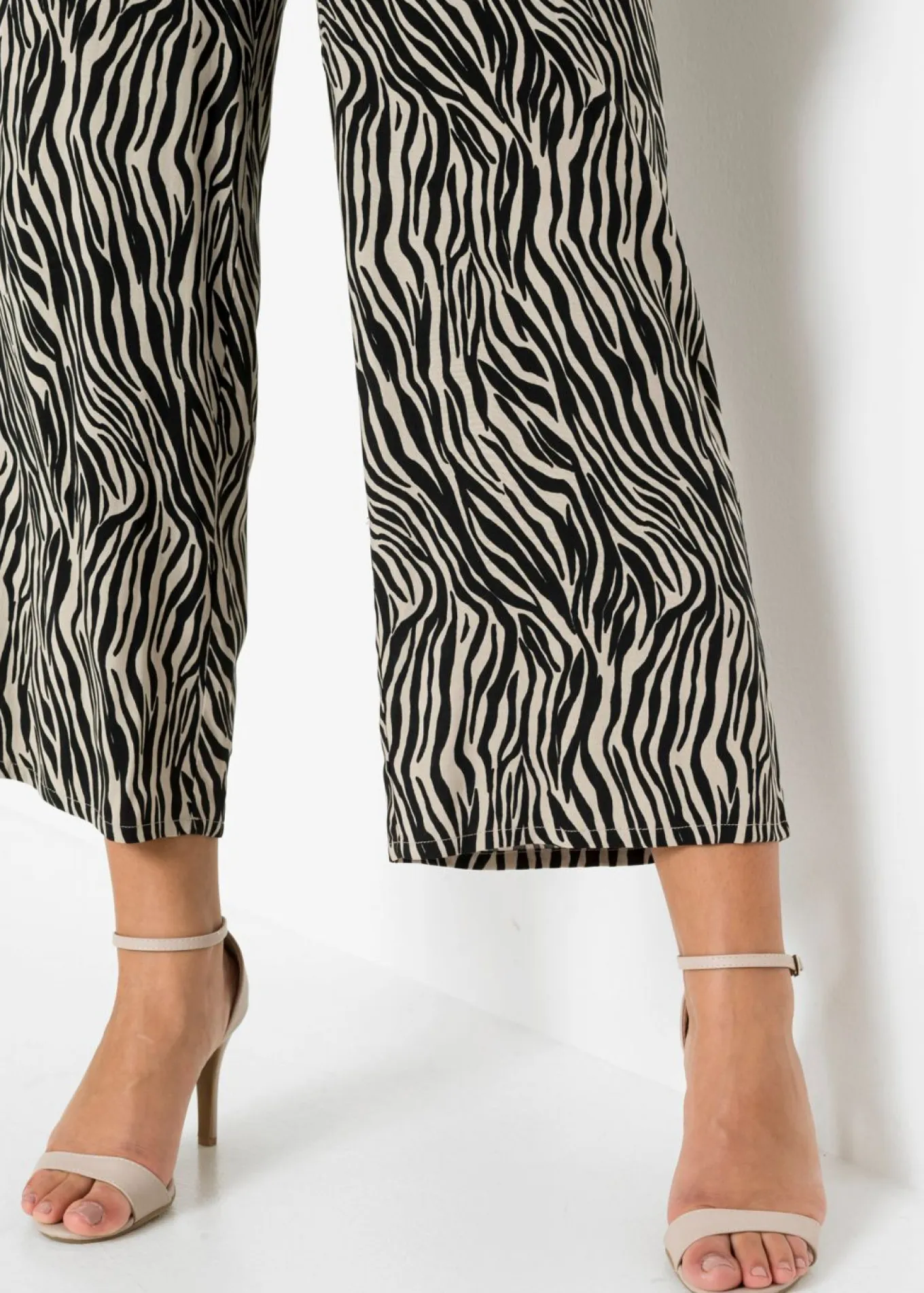 Pantalón estampado de viscosa fluida