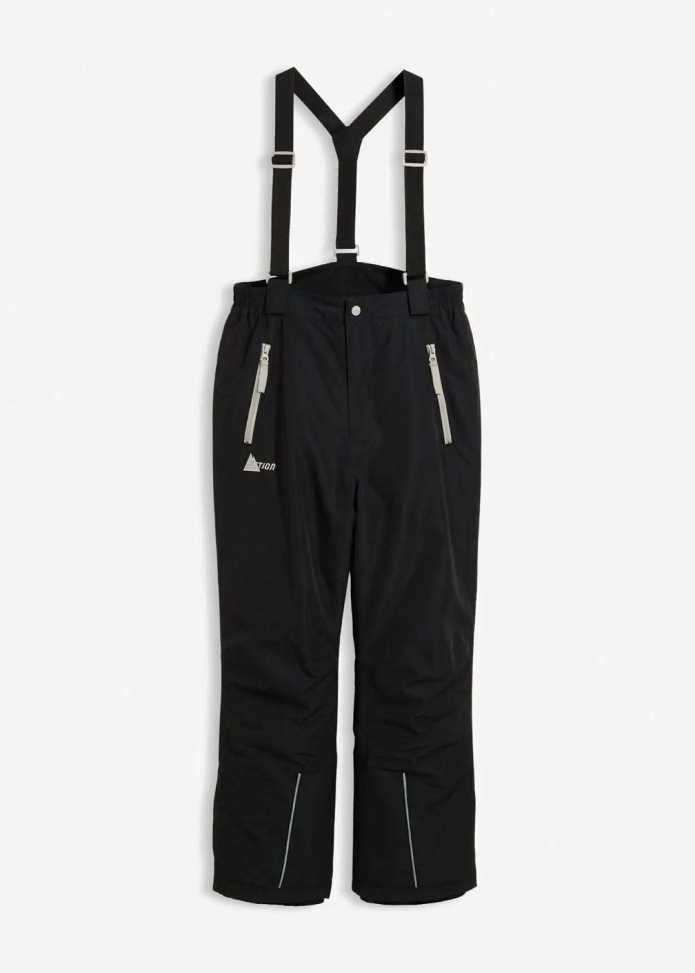 Pantalón funcional impermeable con tirantes y detalles reflectantes