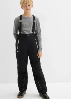 Pantalón funcional impermeable con tirantes y detalles reflectantes