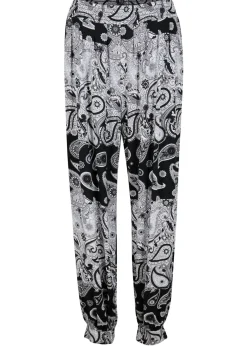 Pantalón harem de punto de mezcla de viscosa fluida