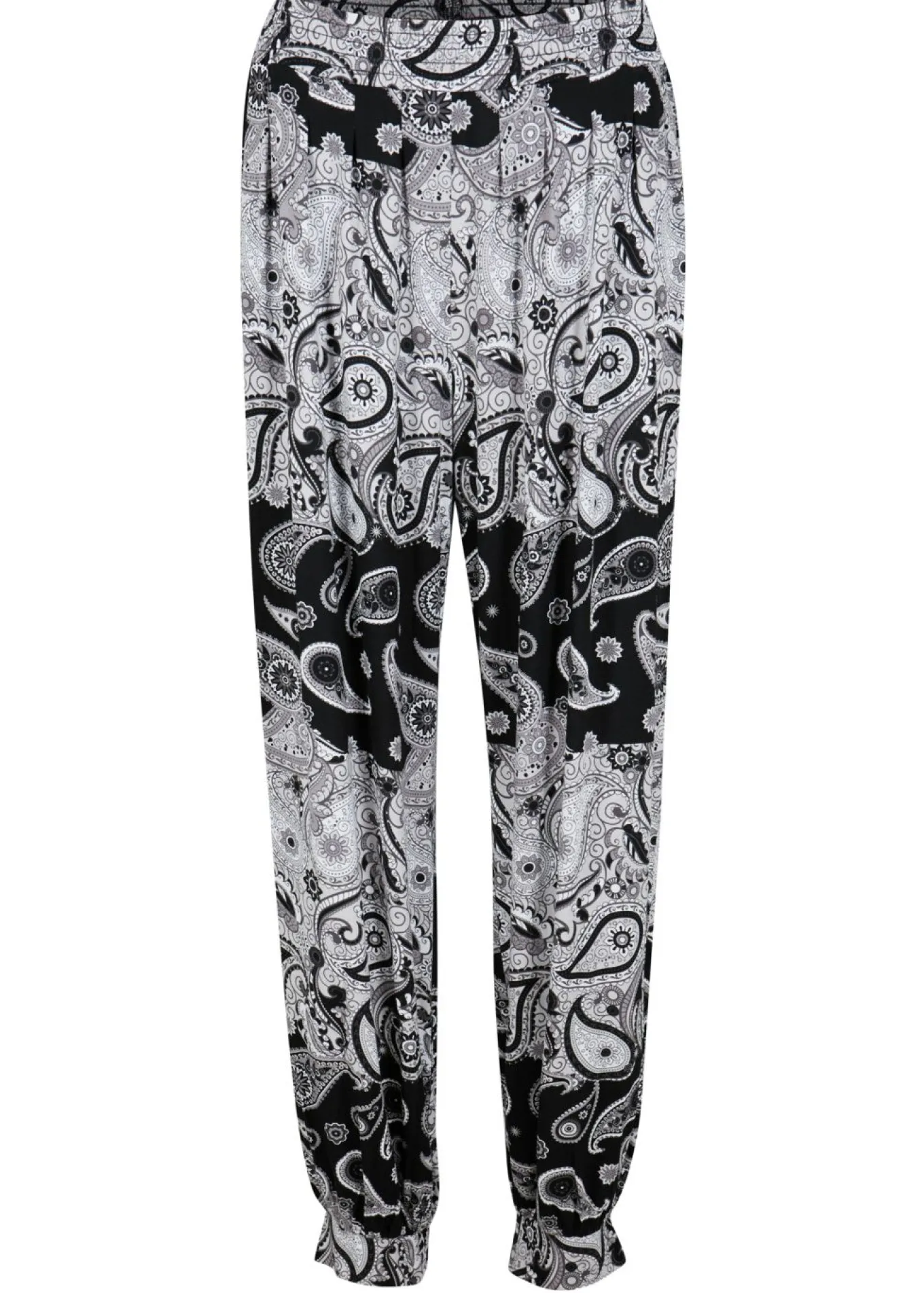 Pantalón harem de punto de mezcla de viscosa fluida