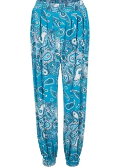 Pantalón harem de punto de mezcla de viscosa fluida