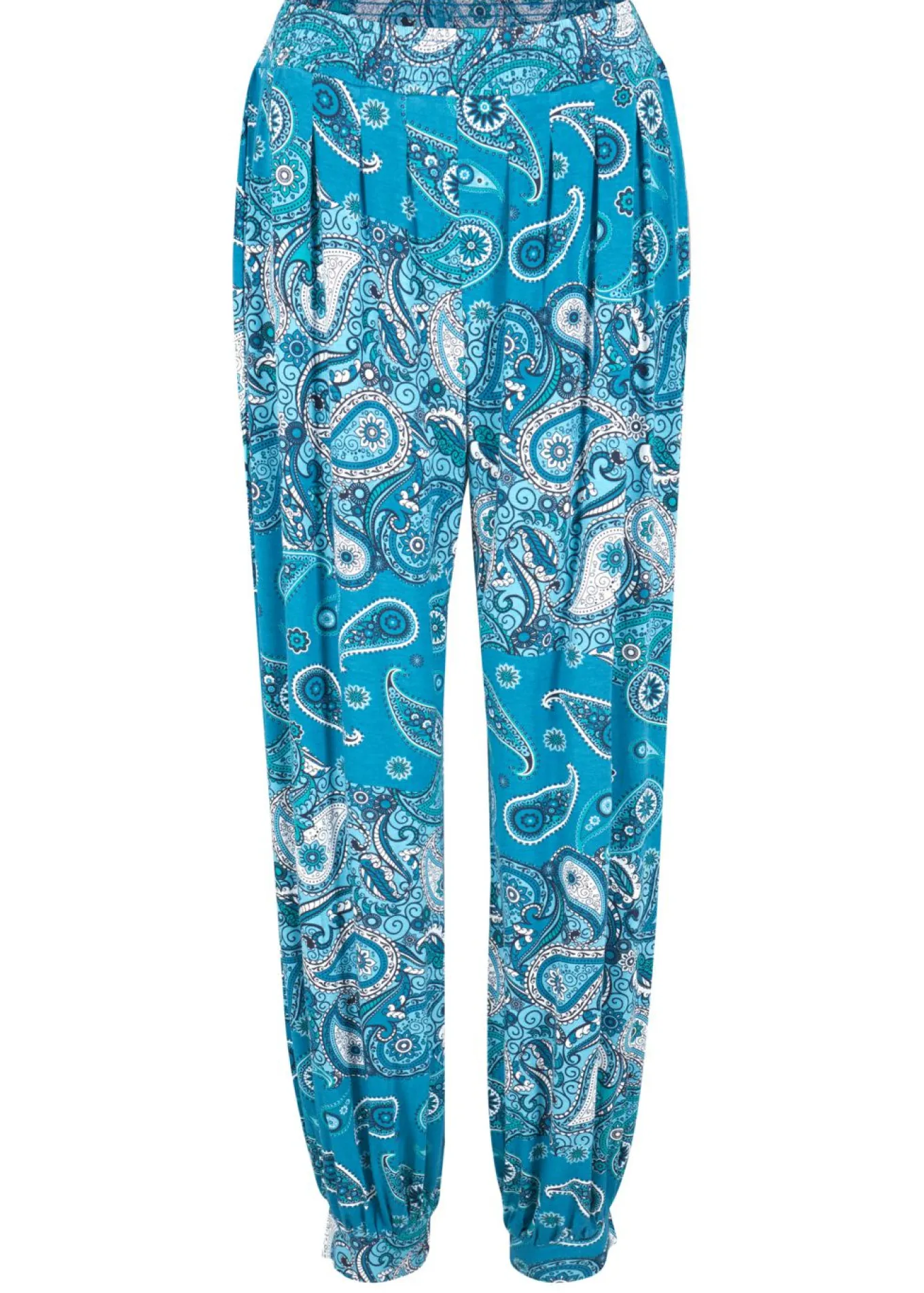 Pantalón harem de punto de mezcla de viscosa fluida