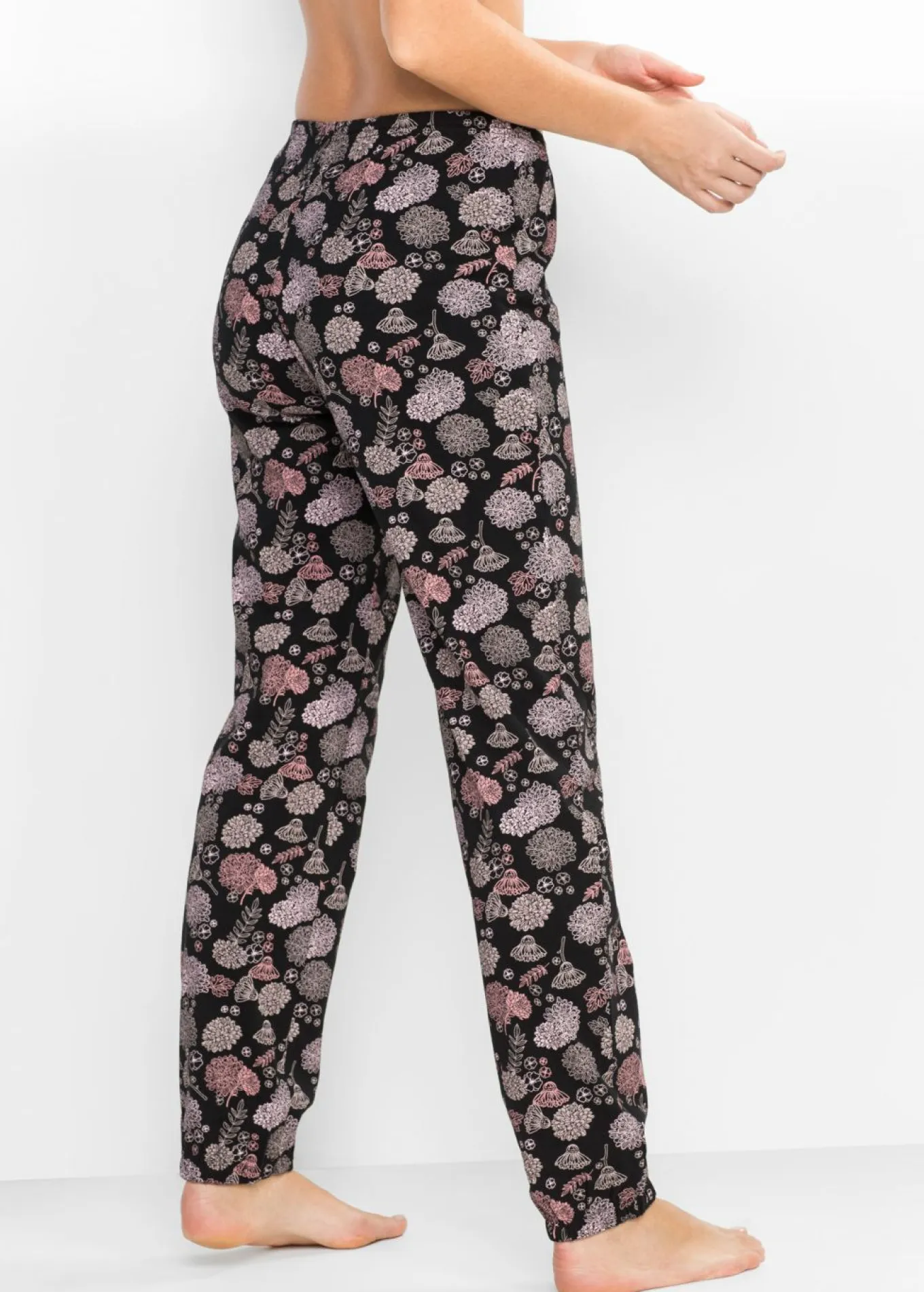 Pantalón largo de pijama de algodón orgánico puro (2 unidades)