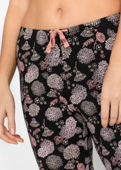 Pantalón largo de pijama de algodón orgánico puro (2 unidades)