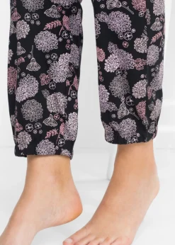 Pantalón largo de pijama de algodón orgánico puro (2 unidades)