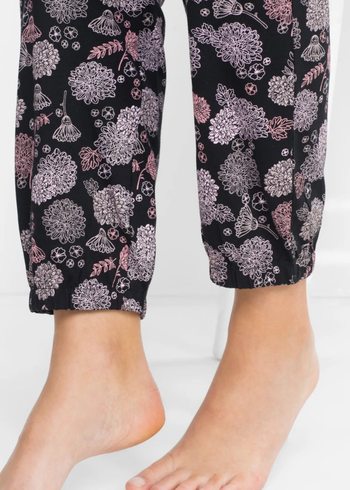 Pantalón largo de pijama de algodón orgánico puro (2 unidades)