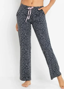 Pantalón largo de pijama de algodón orgánico puro (2 unidades)