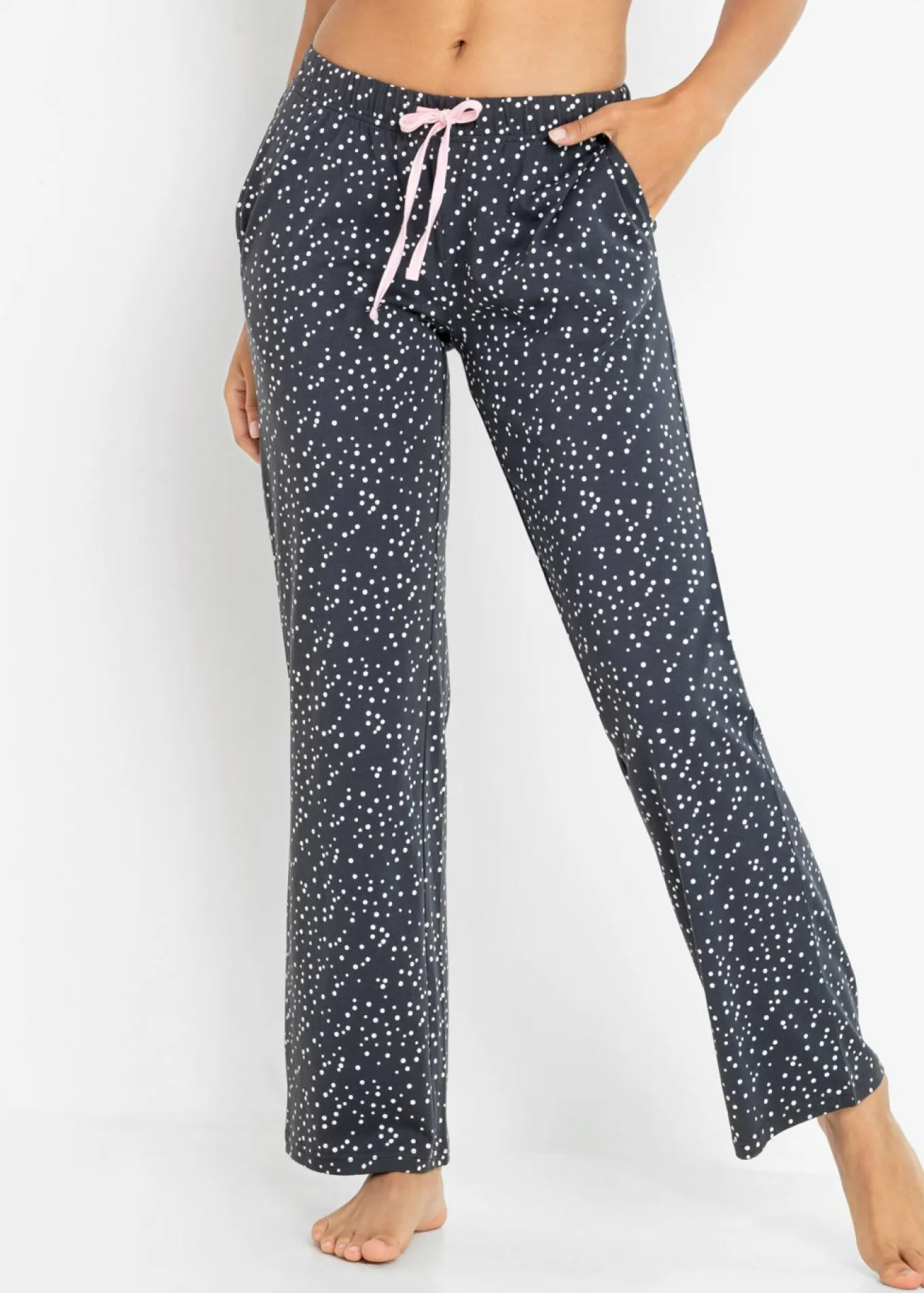 Pantalón largo de pijama de algodón orgánico puro (2 unidades)