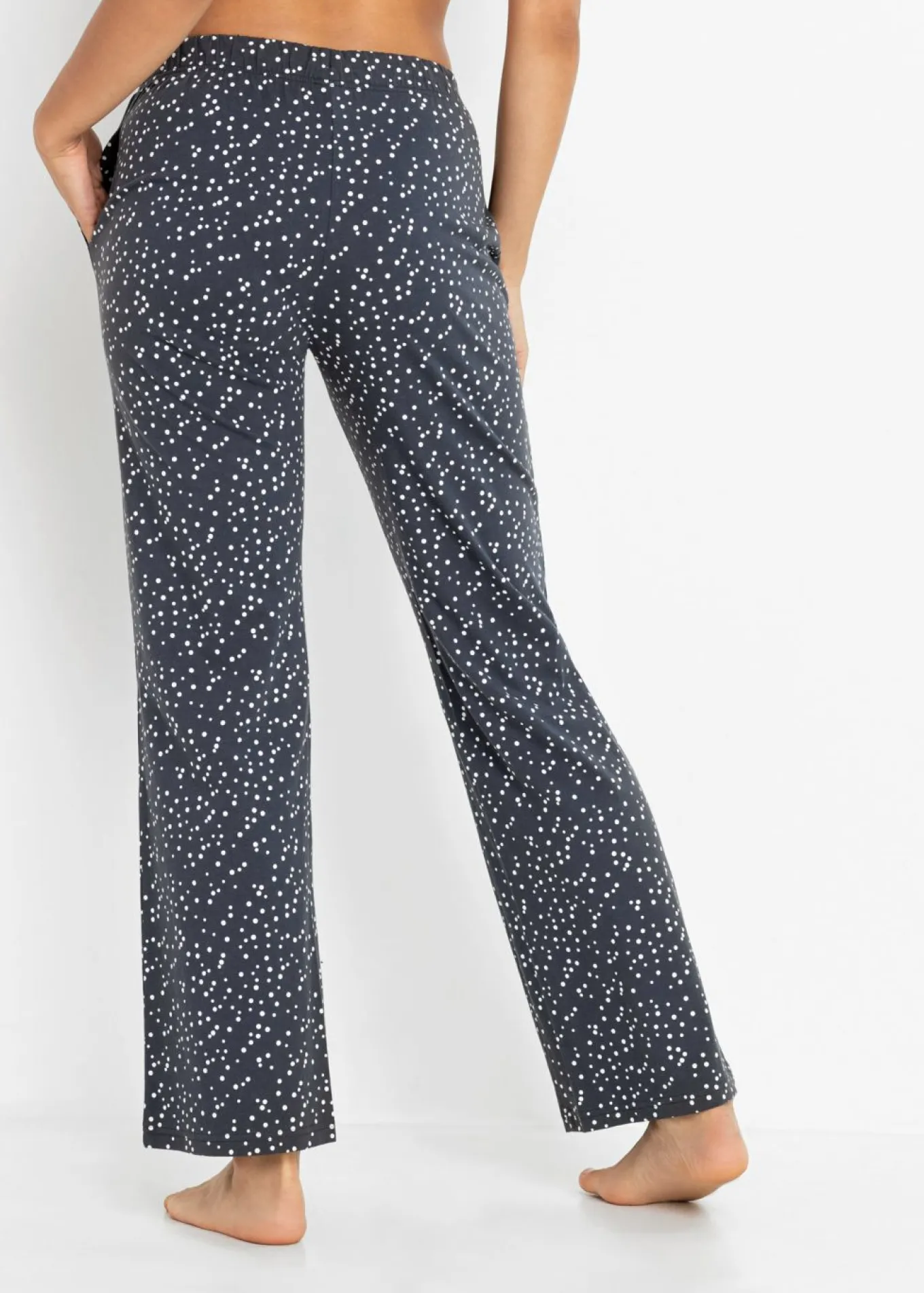 Pantalón largo de pijama de algodón orgánico puro (2 unidades)