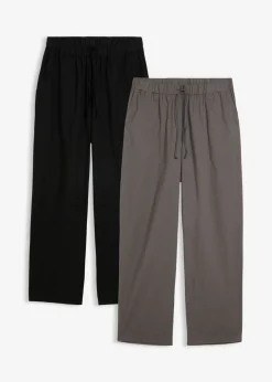 Pantalón largo de pijama de algodón suave (2 unidades)
