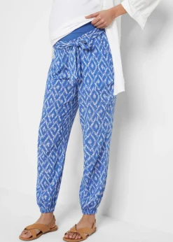 Pantalón ligero premamá de viscosa con corte holgado