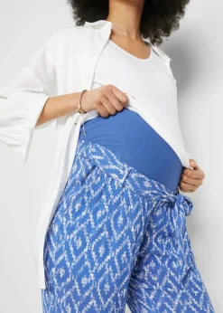 Pantalón ligero premamá de viscosa con corte holgado