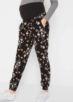 Pantalón ligero premamá de viscosa con corte holgado