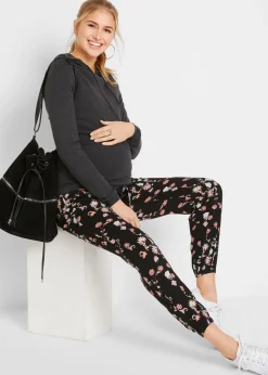 Pantalón ligero premamá de viscosa con corte holgado