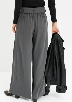 Pantalón Marlene ancho con mezcla de viscosa fluida