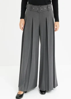 Pantalón Marlene ancho con mezcla de viscosa fluida