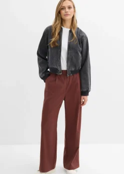 Pantalón Marlene con aspecto de lana