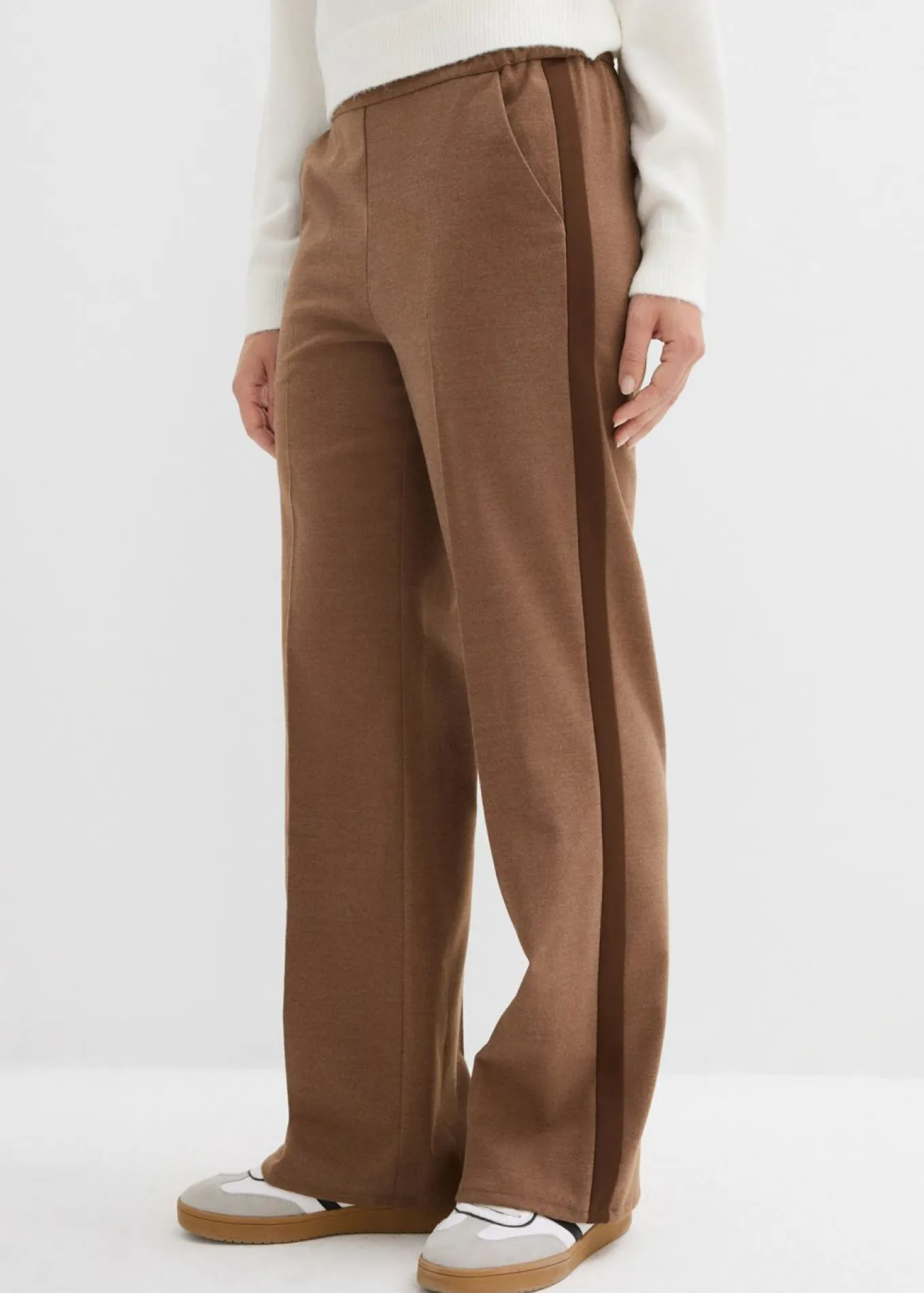 Pantalón Marlene con aspecto de lana