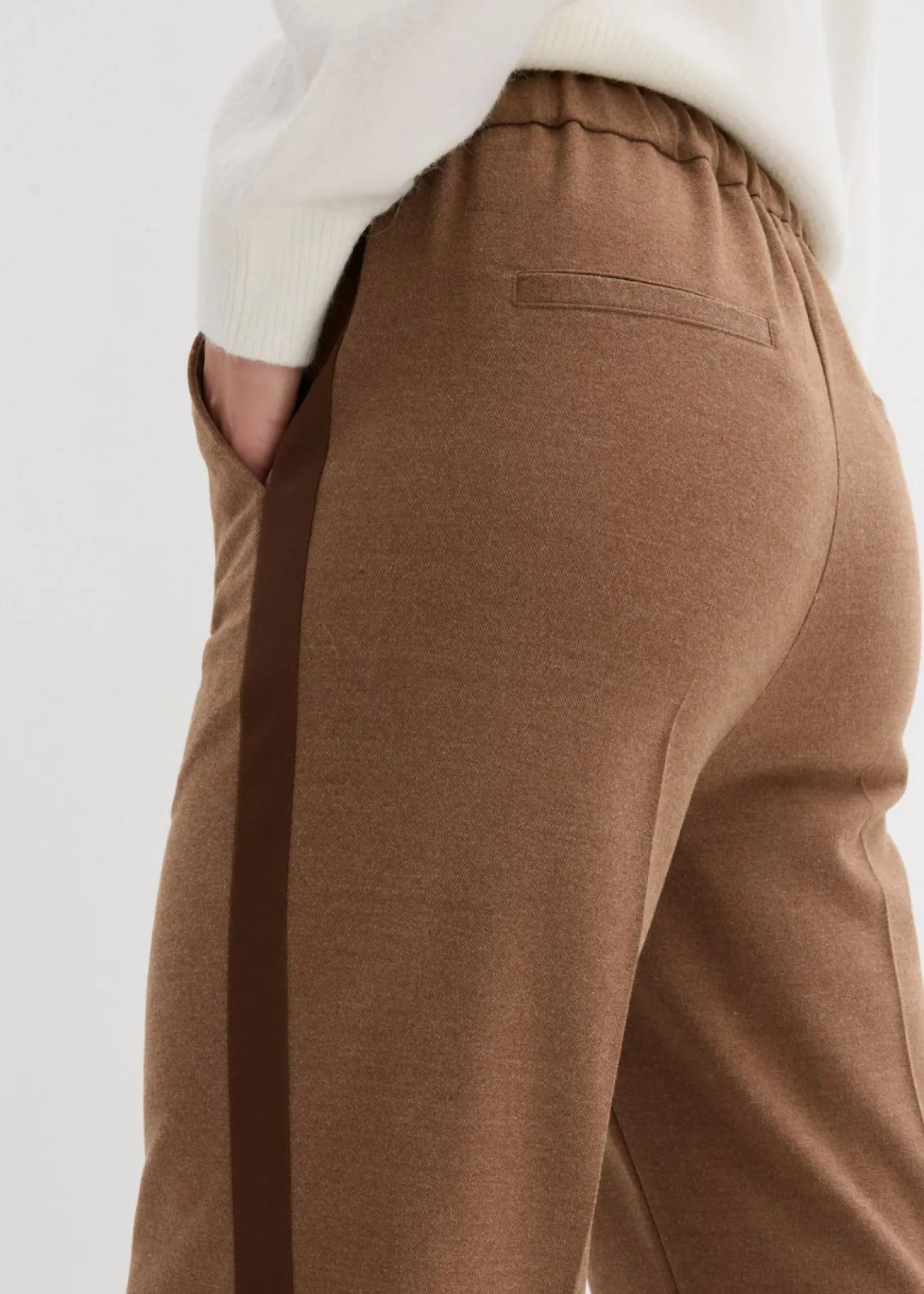 Pantalón Marlene con aspecto de lana