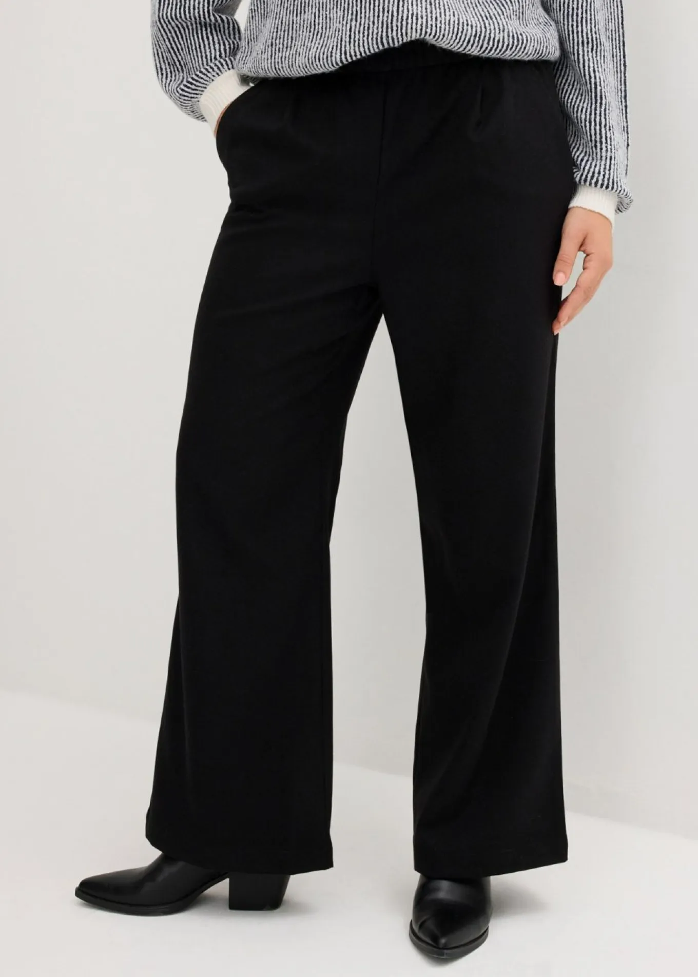 Pantalón Marlene con aspecto de lana