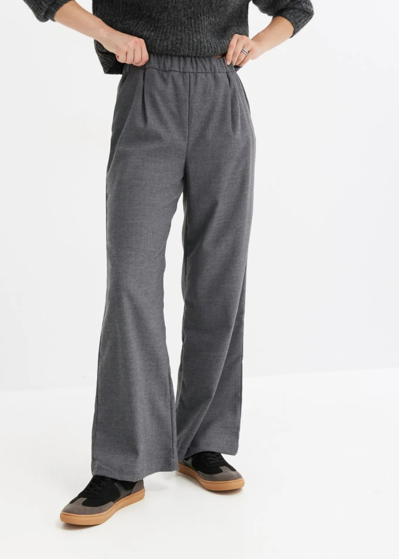 Pantalón Marlene con aspecto de lana