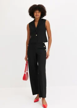 Pantalón Marlene con botones decorativos