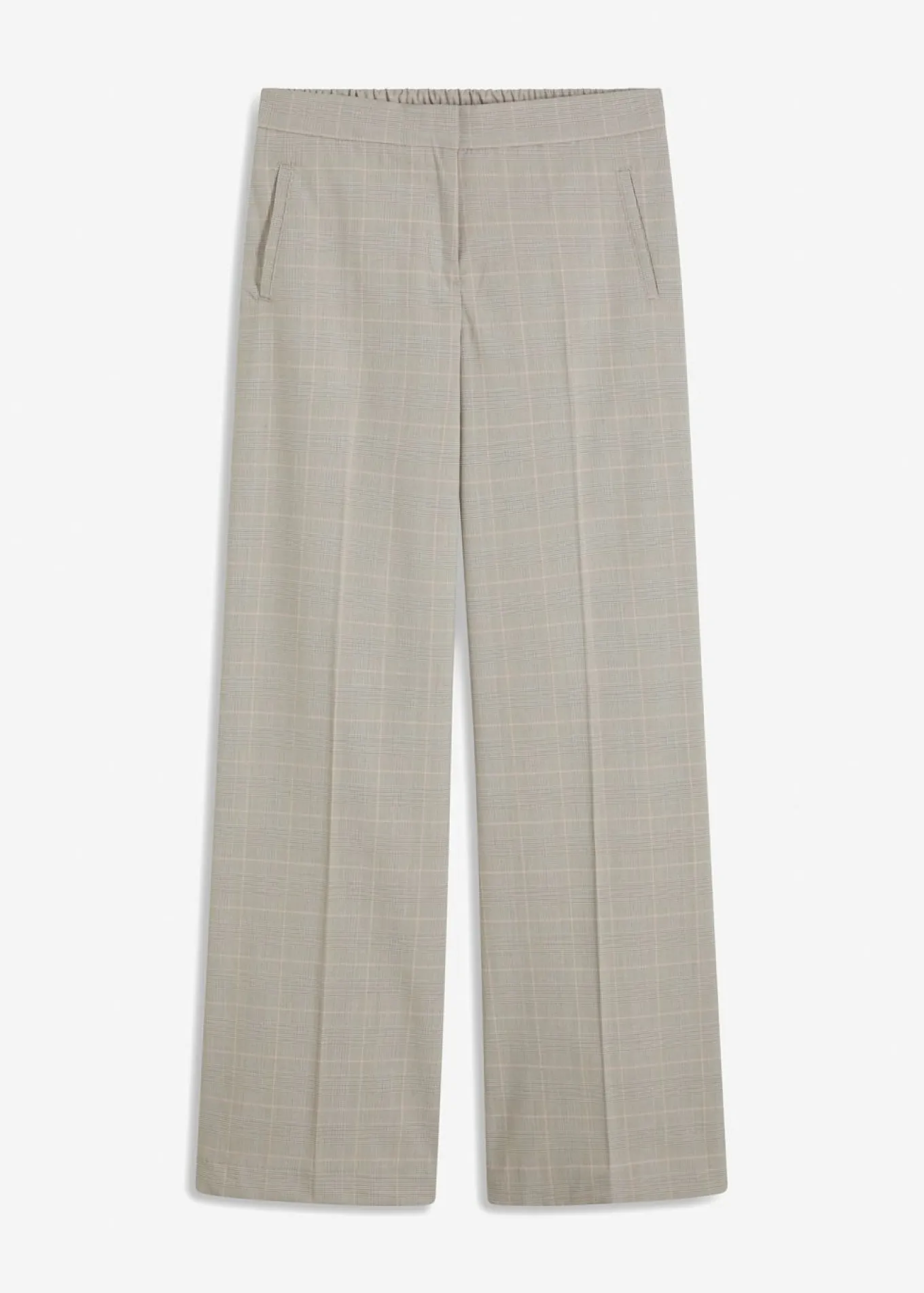 Pantalón Marlene con viscosa de cuadro galés