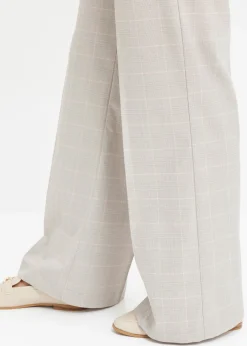 Pantalón Marlene con viscosa de cuadro galés