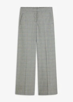 Pantalón Marlene con viscosa de cuadro galés