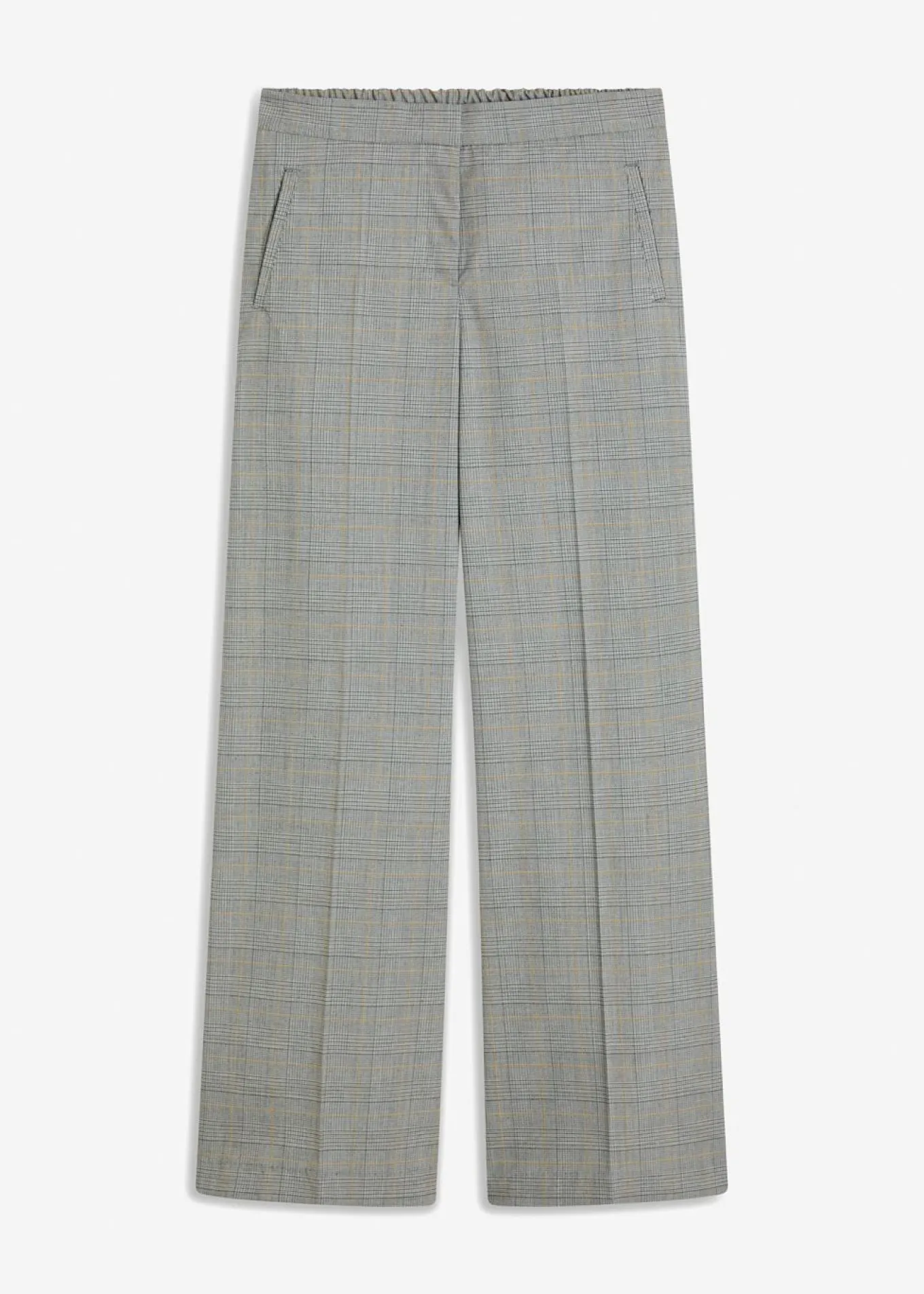 Pantalón Marlene con viscosa de cuadro galés