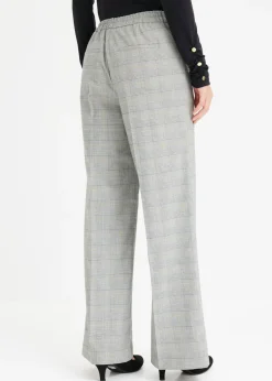 Pantalón Marlene con viscosa de cuadro galés