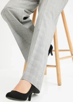 Pantalón Marlene con viscosa de cuadro galés