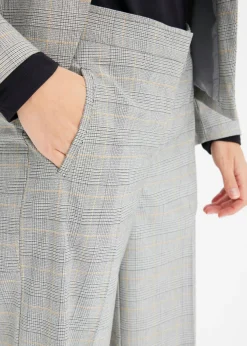 Pantalón Marlene con viscosa de cuadro galés