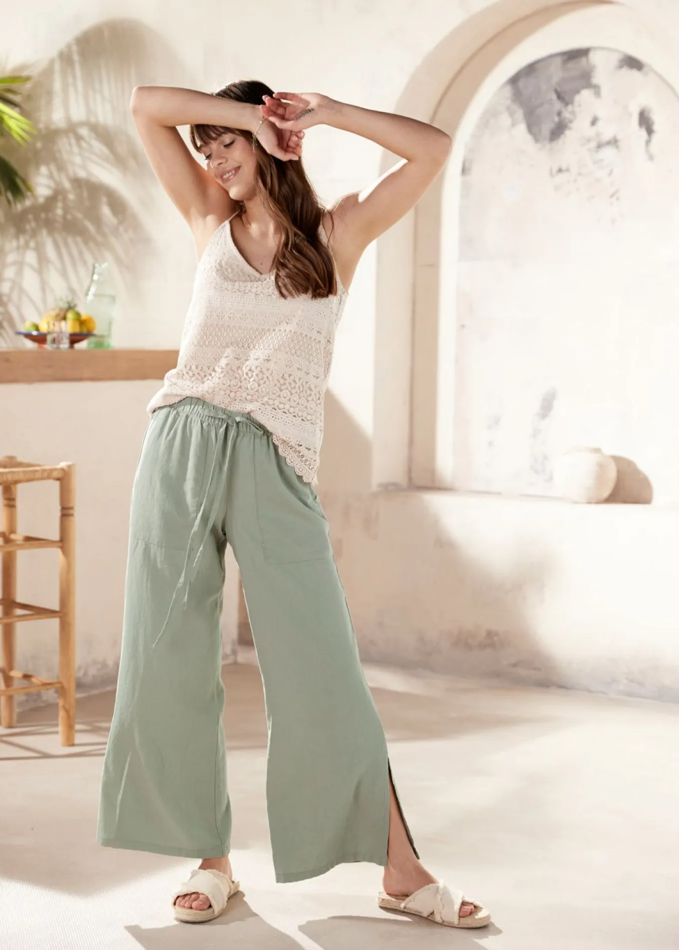 Pantalón Marlene de lino