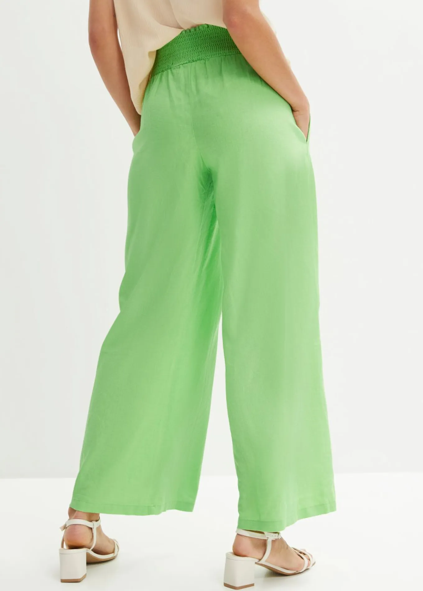 Pantalón Marlene de mezcla vaporosa de lino