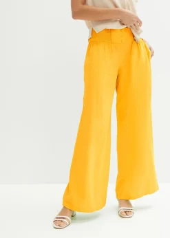 Pantalón Marlene de mezcla vaporosa de lino