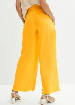 Pantalón Marlene de mezcla vaporosa de lino
