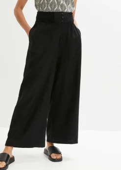 Pantalón Marlene de mezcla vaporosa de lino