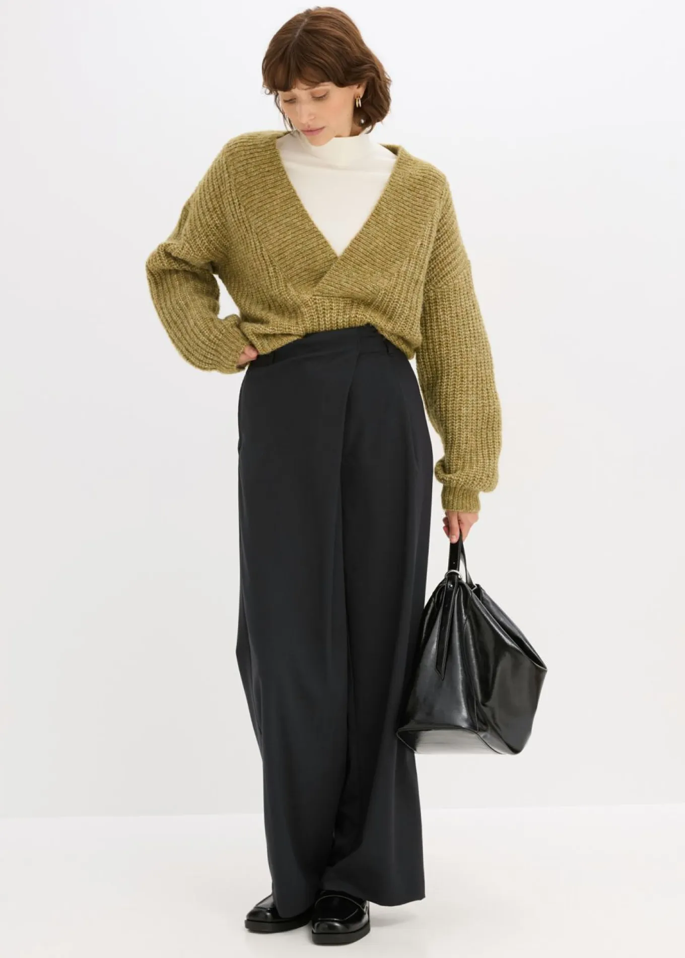 Pantalón Marlene de mezcla de viscosa fluida