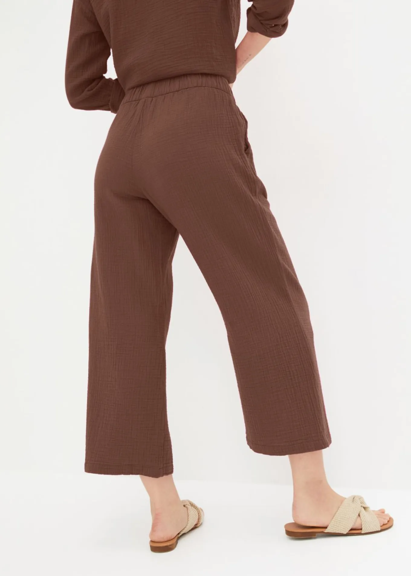 Pantalón Marlene de muselina de algodón