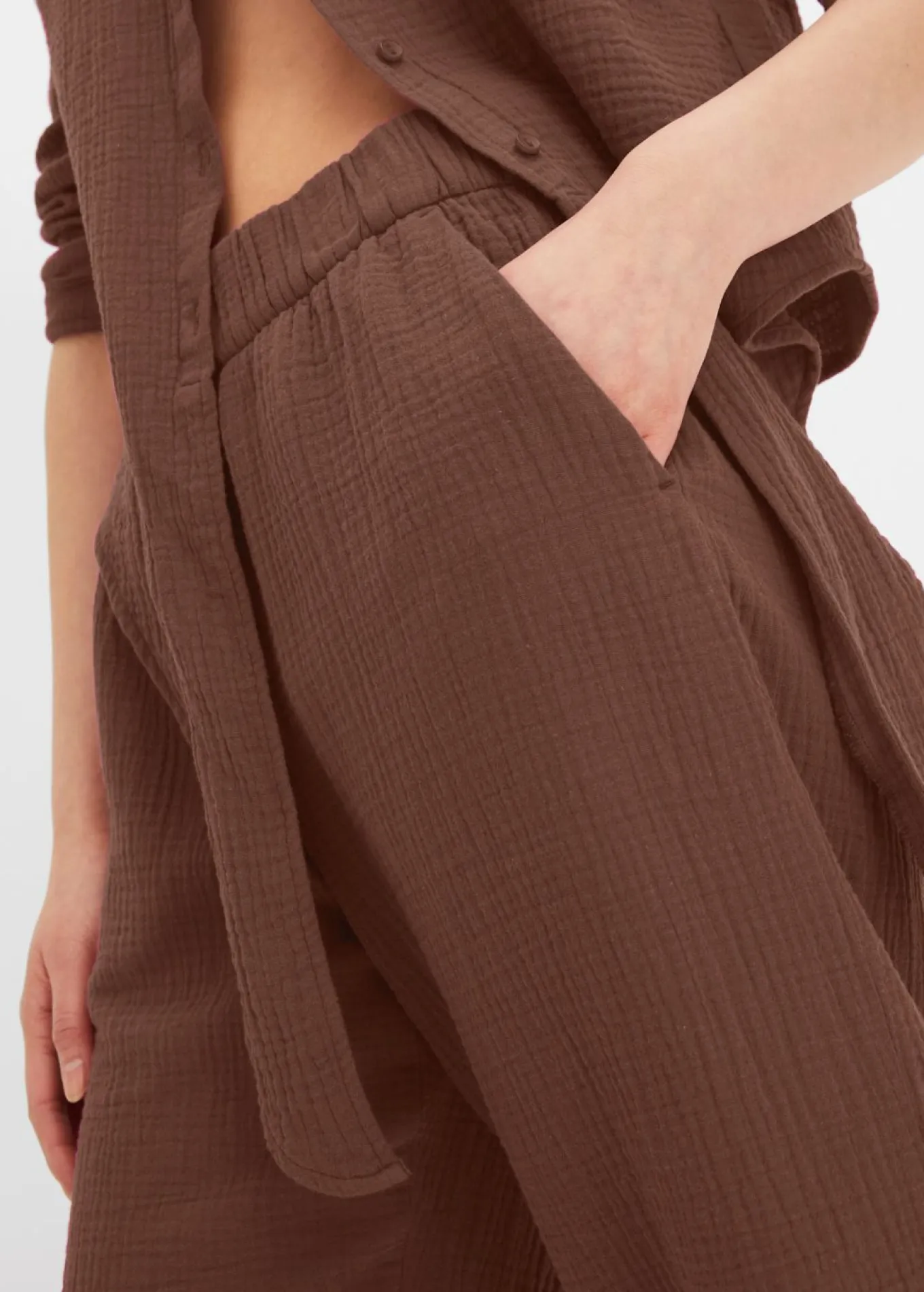Pantalón Marlene de muselina de algodón
