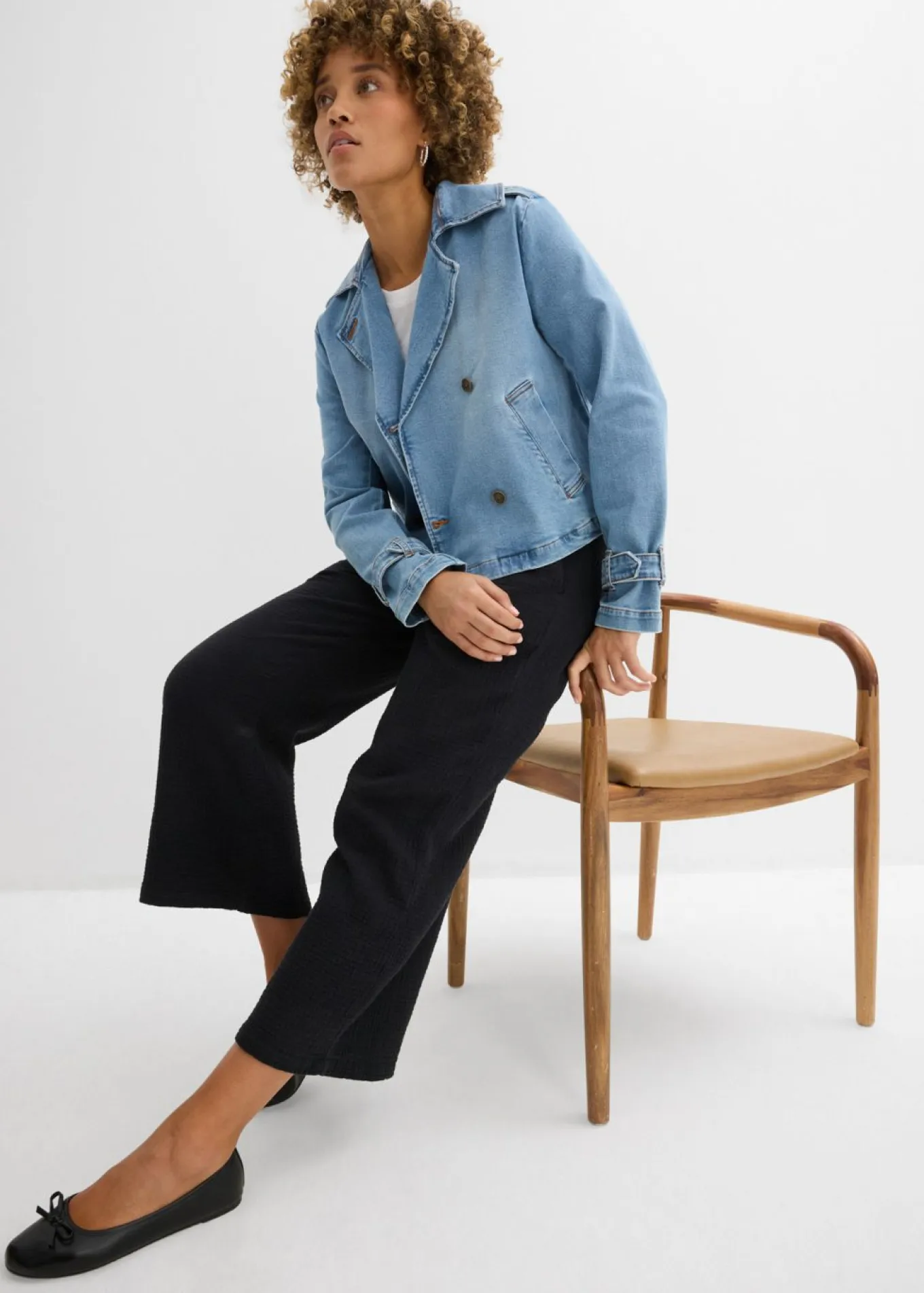 Pantalón Marlene de muselina de algodón