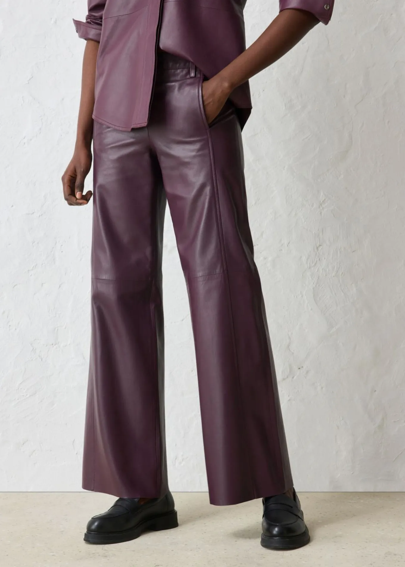 Pantalón Marlene de napa de cordero